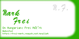 mark frei business card